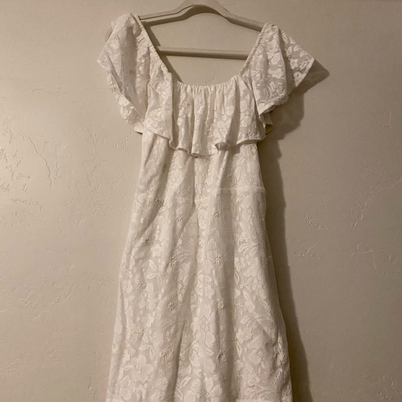 NWT Free People girl crush lace mini dress in white - Picture 4 of 4